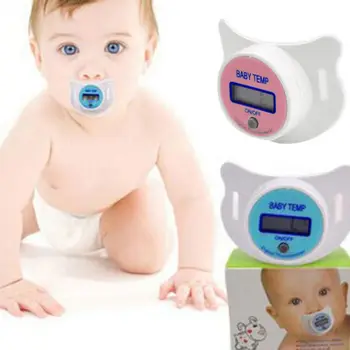 

Baby Girl Boy Girl Digital Thermometer Baby Pacifier Thermometer Electronic Digital Measuring Tool Fast Measurement Speed