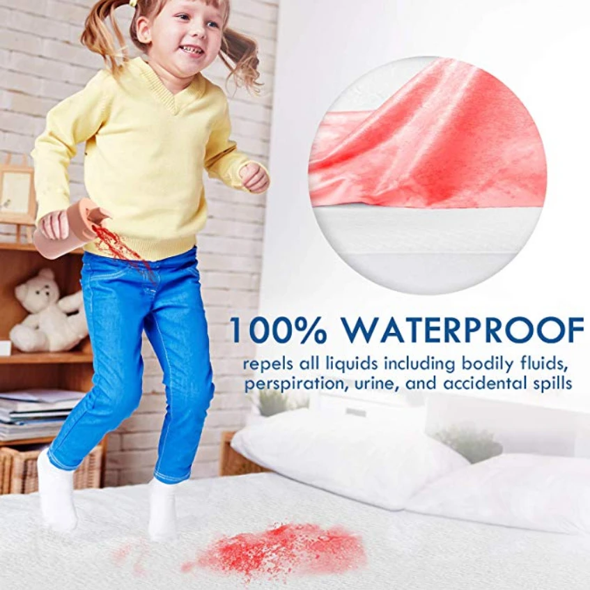  Blancstar Terry Matress Cover 100% Waterproof Mattress Protector Bed Bug Proof Dust Mite Mattress P