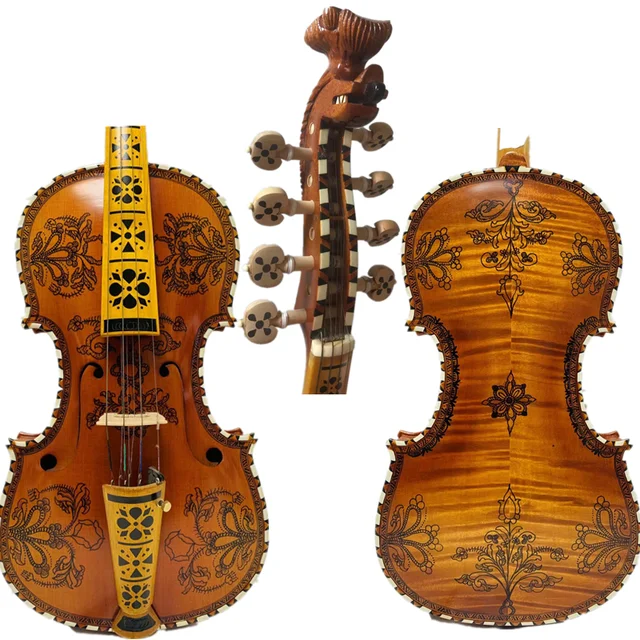 Violon 4/4 à 4x4 cordes, violon rare fait à la main, violon