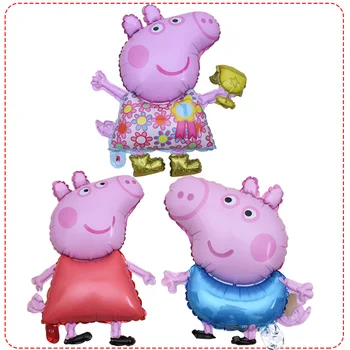 

1pc 18inch Peppa Pig Figure Balloon Peppa George Foil Balloons Baby Shower Happy Birthday Party Room Dcorations Kids Toys Gift