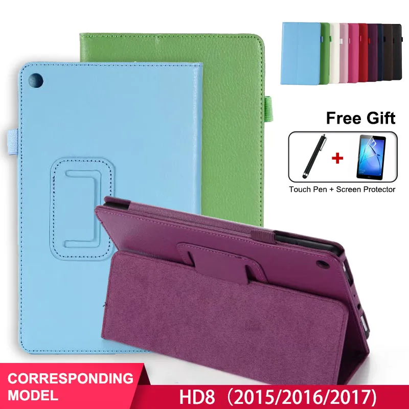 

SZOXBY For Amazon Kindle Fire HD8 2015 2016 2017 2018 8 Inch Cover Business Tablet Case Leather Anti-Fall Shockproof Cases