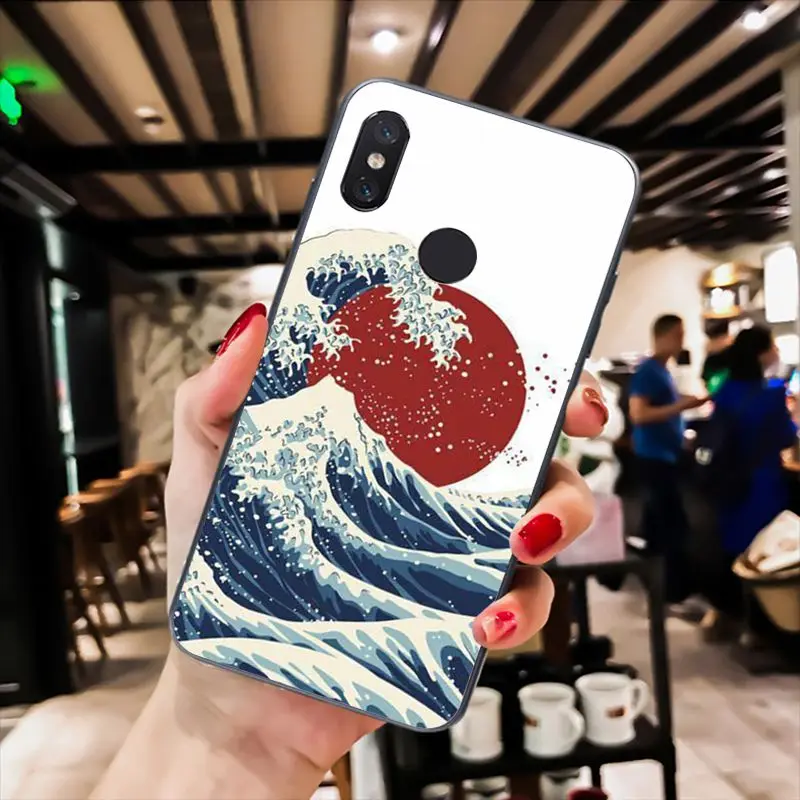 Wave Art Japanese Green Illust Classic 