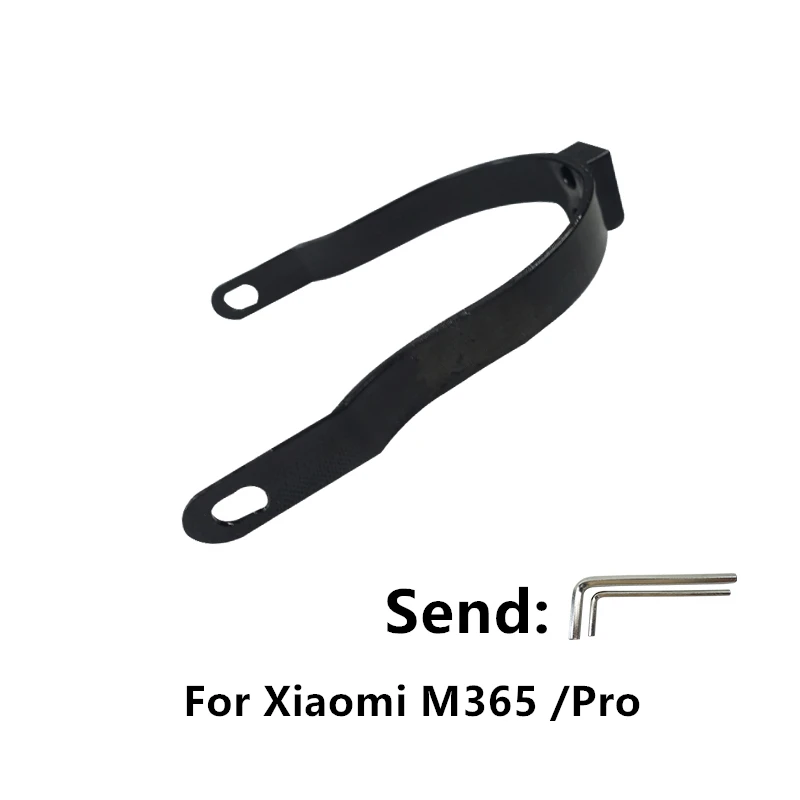 Самокат заднее крыло поддержка защитный кабель для Xiaomi M365 запасные части Аксессуары Бесплатные монтажные инструменты - Цвет: Black