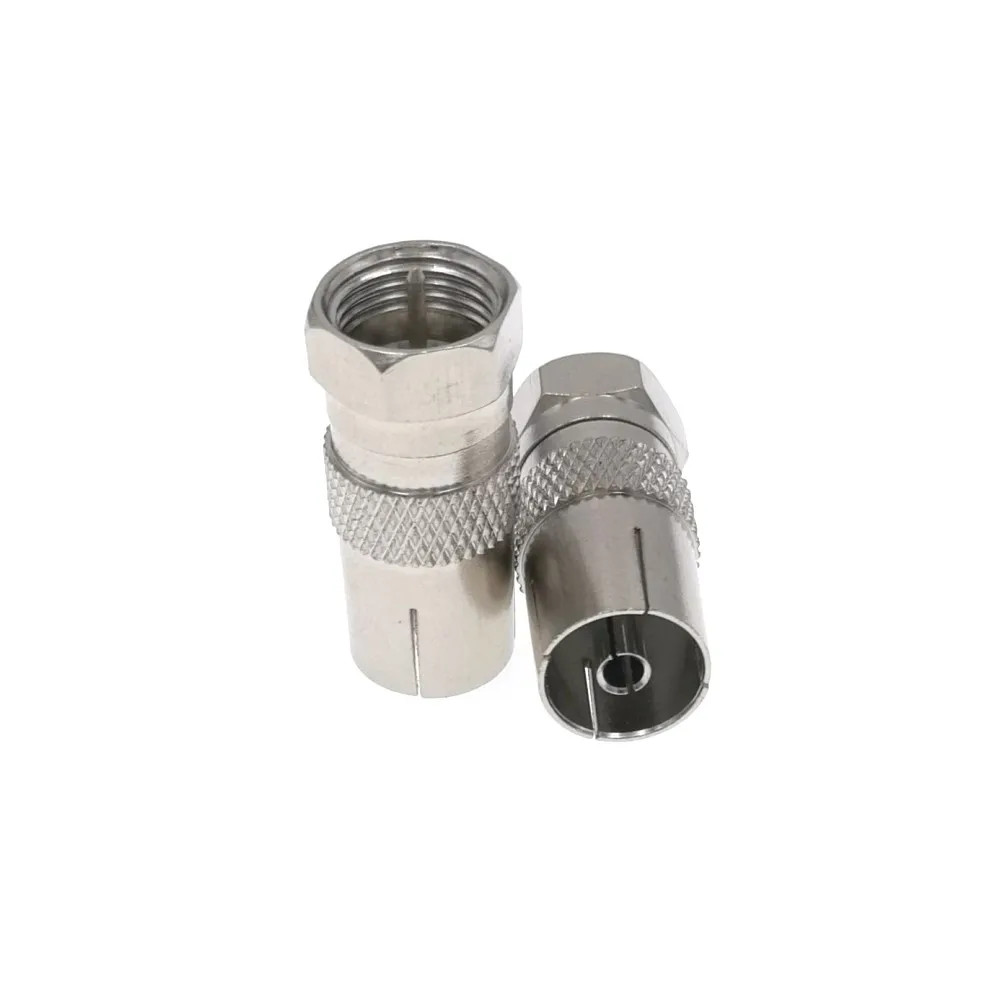 F штекер к IEC PAL DVB T ТВ гнездовой разъем RF адаптер|plug security|connector charmconnector plug |