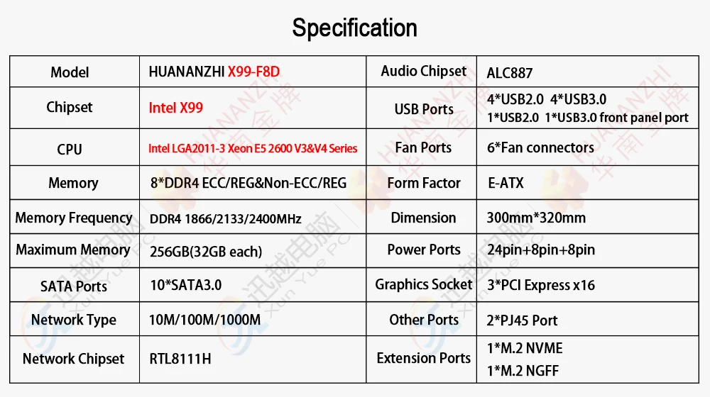 X99-F8D参数