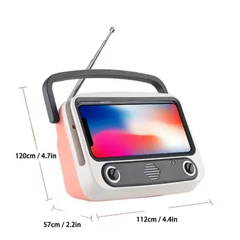 

2020 New Creative Portable Retro Bluetooth Speaker Portable TV Mobile Phone Bracket TV300 Radio Card Audio