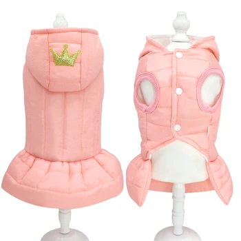 

Winter Dog Clothes Coat Thick Warm Pet Clothing Outfit Small Medium Dogs Jacket Dress Pitbull Chihuahua Clothes Jackets Perro