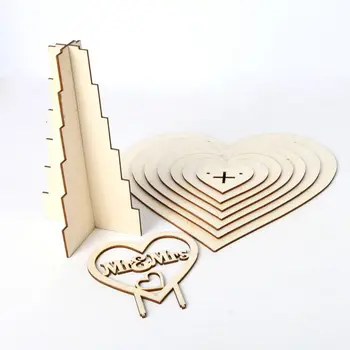 

7 Tiers Heart Shape Personalised Mr & Mrs Ferrero Rocher Pyramid Wedding Chocolate Dessert Candy Display Stand