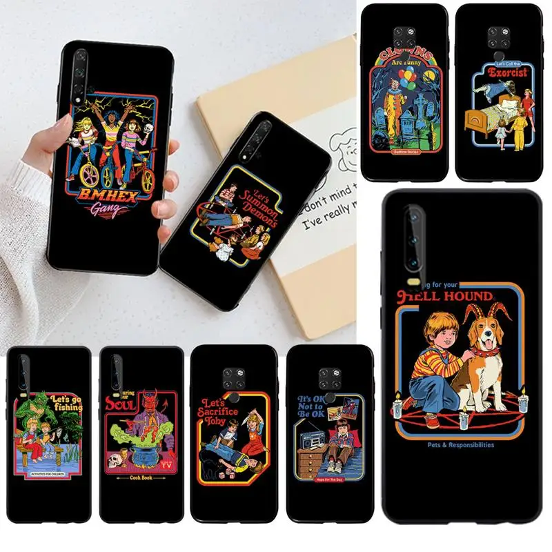 HPCHCJHM Забавный чехол для телефона на Хэллоуин Let's Summon Demons Huawei P30 P20 lite Mate 20 Pro P Smart