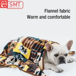 Smartpet Милая теплая кровать для кошек и собак, одеяло для щенков, мягкий фланелевый флисовый коврик для сна, чехлы для дома, товары для