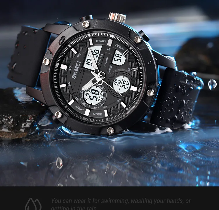 100M Waterproof Swim Fashion Sports Military Watches Men Stopwatch Clock Chrono Digital LED Wristwatches Relogio Masculino reloj