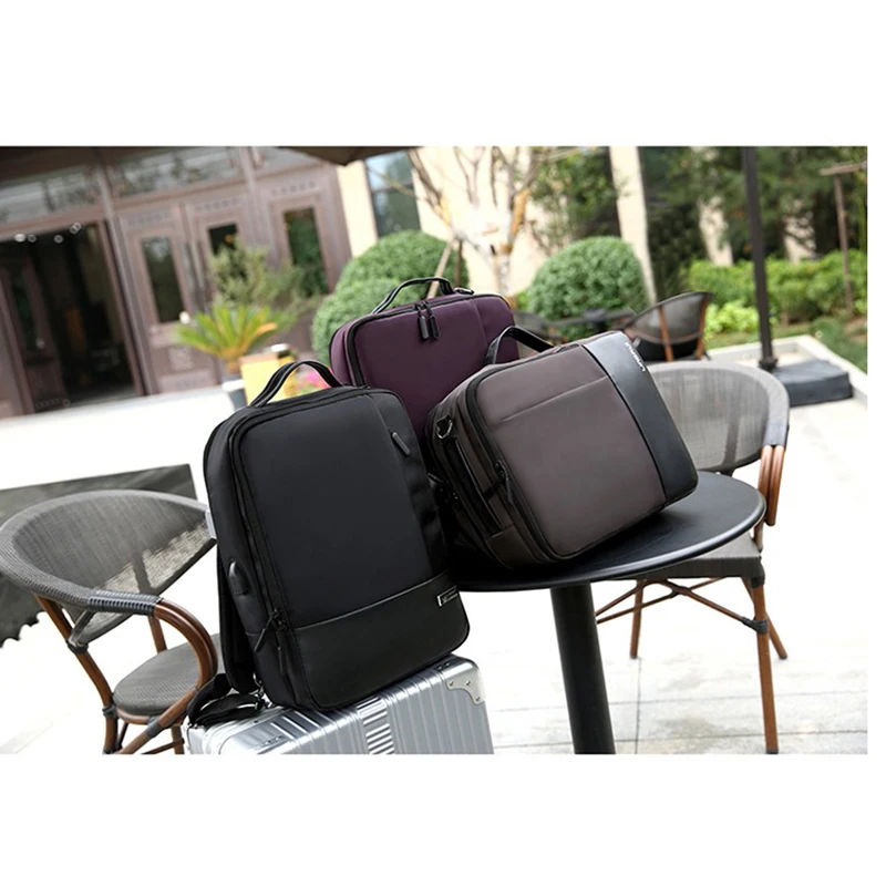 Gaoge, мужской рюкзак для 15,6 дюймов, рюкзак для ноутбука, usb зарядка, бизнес большой емкости, студенческие рюкзаки, повседневный стиль, сумка