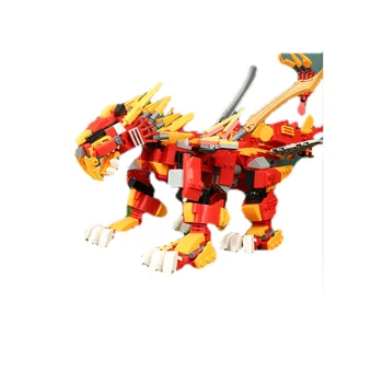 

Lion compatible boys educational toys action toy figures fun puzzle enlightenment building blocks for children's day gift