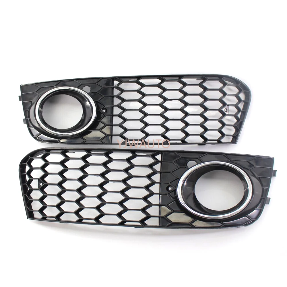 

Fog Light Cover For Audi A4 B8 2009~ 2011 Fog Lamp Cover Car Front Lower Bumper Fog Light Cover Vent Grille Side Center Grilles