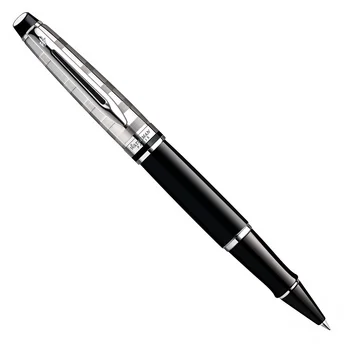 

Ручка-роллер Waterman Expert Deluxe Black CT, толщина линии F, палладий