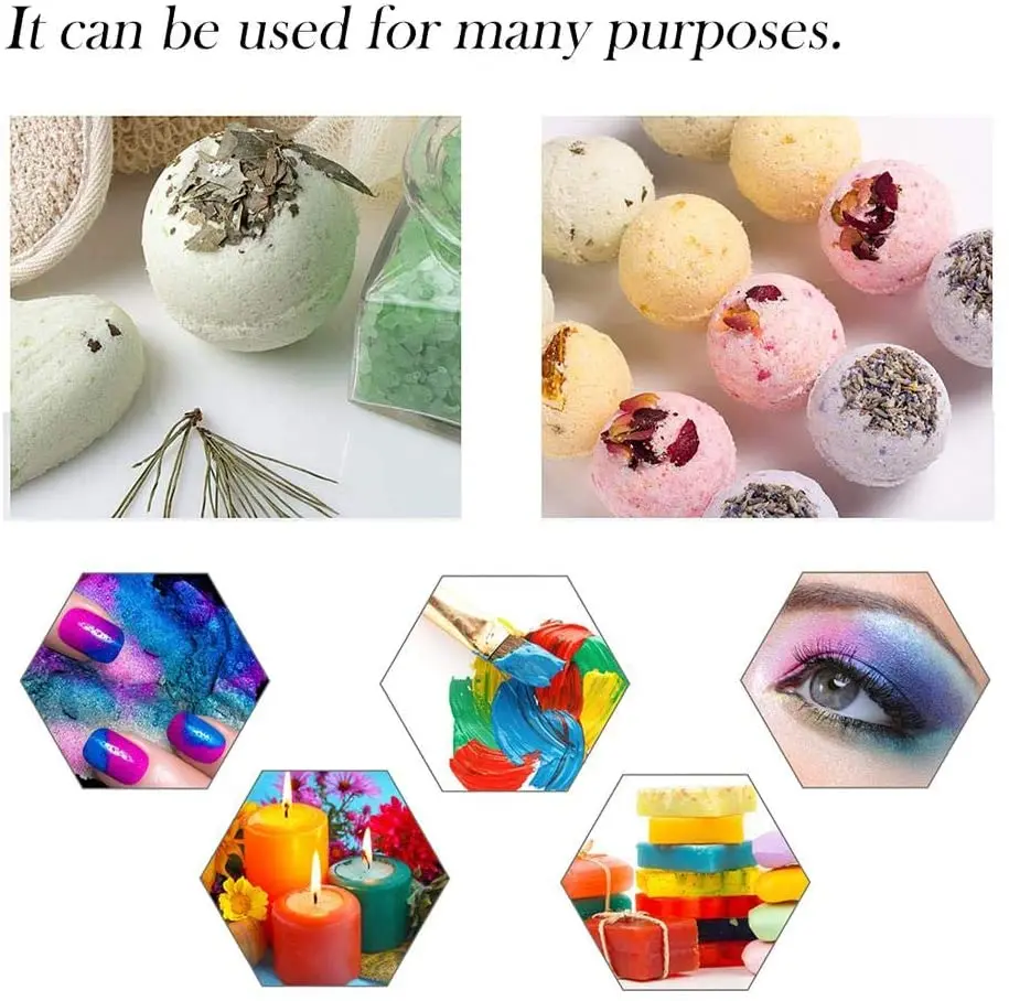500g pearl Pigment, Mica Powder Dye Pearly Powders for Soap, Slime, Epoxy Resin, Candles, Eye shadow, Cosmetics, lipstick,gloss