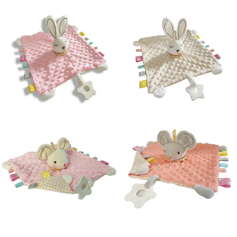 

Soft Animal Pattern Appease Towel Baby Plush Blanket Infant Comforter Doll Toy