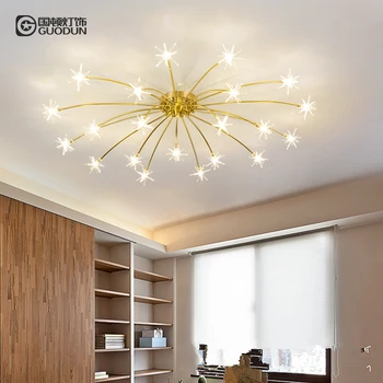 

Modern simple LED all copper ceiling lamp atmosphere warm children's room bedroom personality lamp creative full star lamp