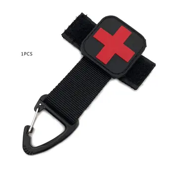

Outdoor Multi-Function Nylon T-Type Hanging Buckle Pockets Keychain Backpack Hanging Ring Camping Hiking Activities