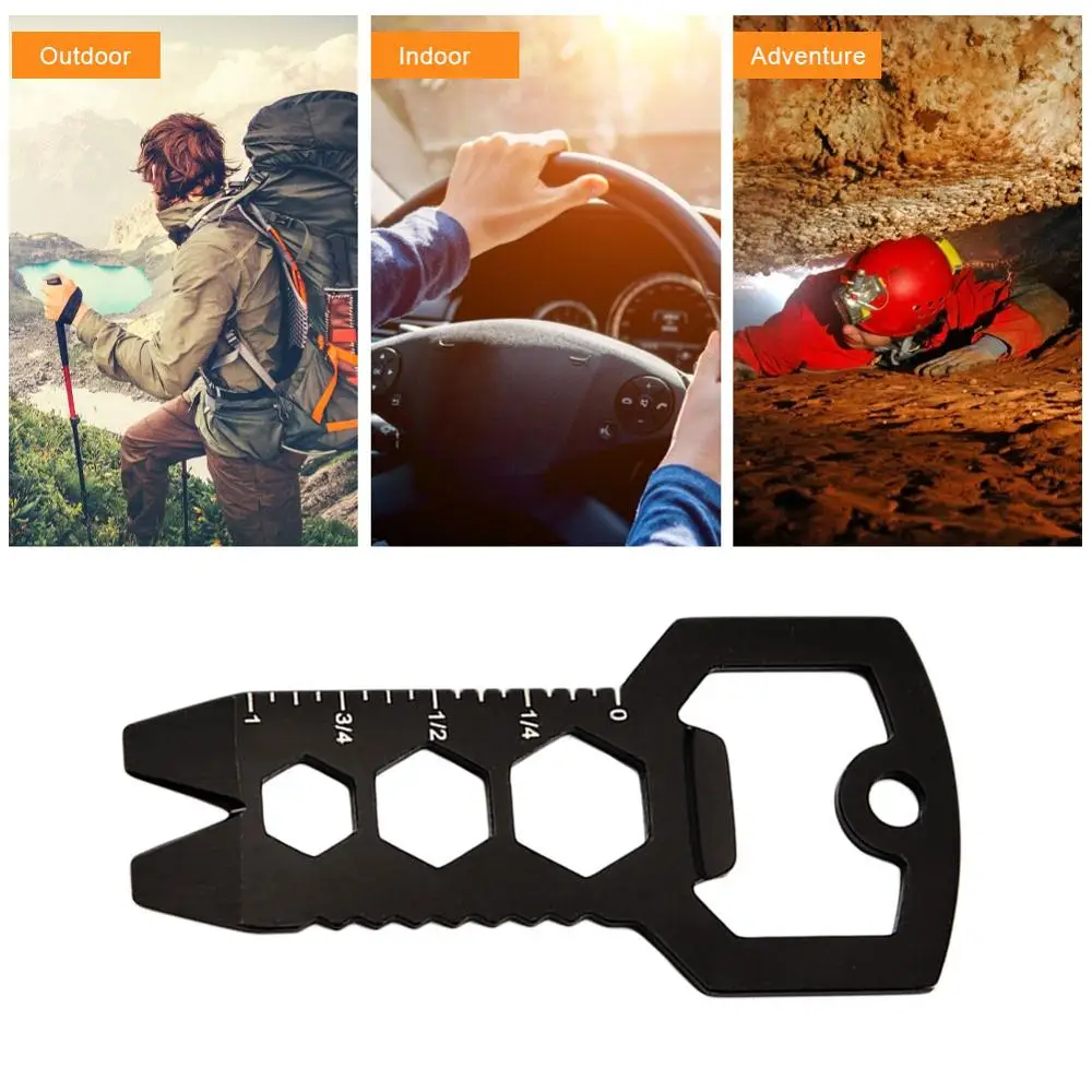 

Outdoor Edc Portable Pocket Tools Creative Multi-Function Edc Tool Cassette Combination Tool Stainless Steel Wallet Card Knife