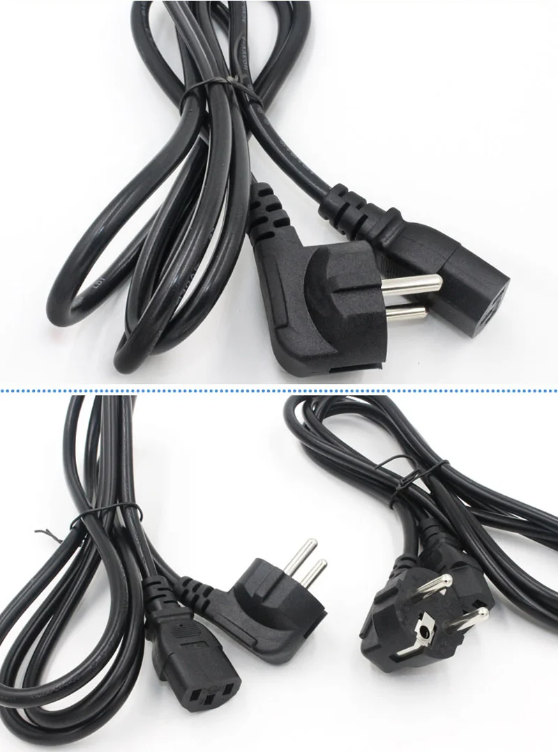 Description Picture 6 of itemBlack IEC320 C13 to AU US UK EU Power Cord India Israel Russia BS1363 13A Britain Extension Power cable 3*0.75mm 1.5M 1.8M 10A