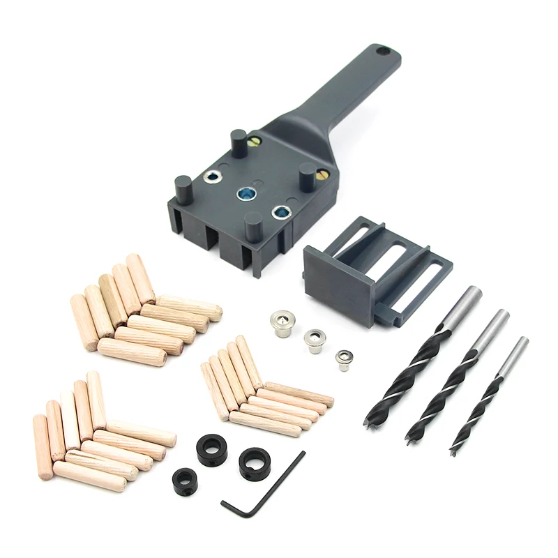 41pcs Self-centering  Doweling Jig Dowel Joints Puncher Drill Guide For Carpentry Woodworking Tools  6/8/10mm Pocket Hole Jig