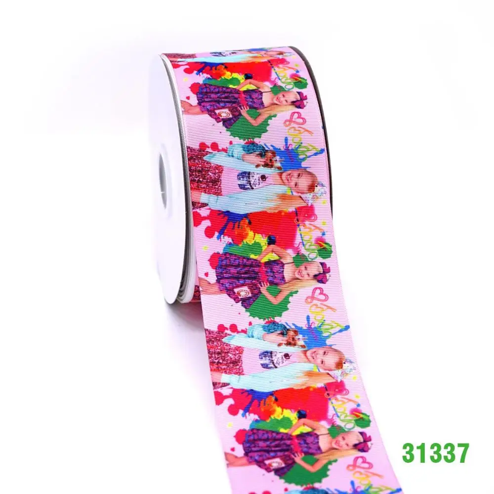 31337 50 ярдов мультфильм напечатанный grosgrain ленты 31302 - Цвет: 31337