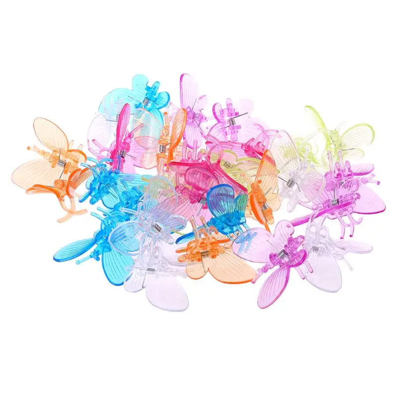 30 Pcs Butterfly Orchid Clips Plant Clips Garden Flower Vine Support Clips Cute M4YD