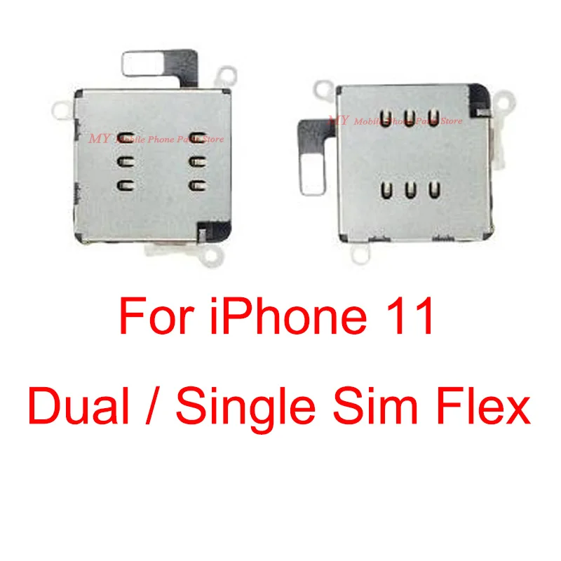 Запасные части для iPhone 11 10 шт. сменные детали два слота sim-карты держатель