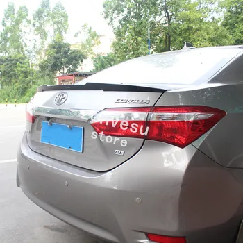 

Use For Toyota Corolla 2014--2018 Year Spoiler ABS Plastic Carbon Fiber Look Rear Trunk Wing Car Body Kit Accessories