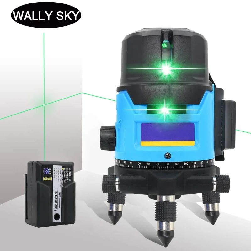 

SelfLeveling Laser Level Green Light 2/3/5 Lines Cross Line Rechargeable Laser Leve Vertical Horizontal Line Indoor Outdoor