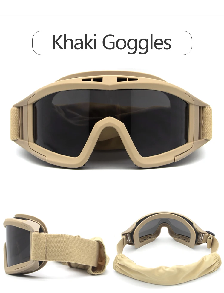 NorthFOX Locust Military Tactical Goggles CS Shooting Goggles Windproof Paintball Glasses Men's Outdoor Sports Camping Hiking Mo