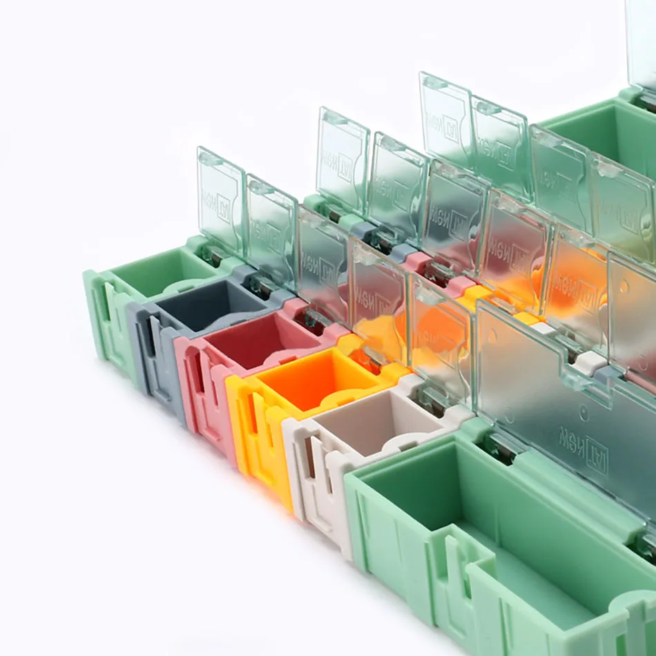 Small Objects Electronic Component /smd Kit Parts Storage Boxes Can Be Spliced And Disassembled