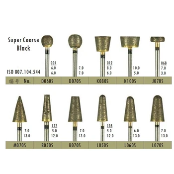

2pcs Dental Lab Diamond Fully Sintered Burs Coarse Grit Durable Grind Polish Smoothly Shank 2.35mm Laboratory Polishing Tools