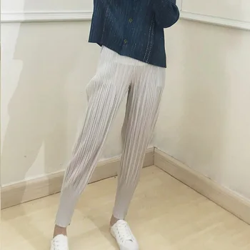 

Pleated Harun Pants Women's 2020 Summer High Waist Leisure Solid Color Pants