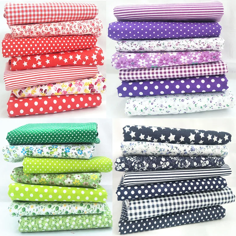 

25cmX25cm and 50cmX50cm cotton fabric calico to sew Qui stitched fabric, used for patchwork, needlework and self-made materials.