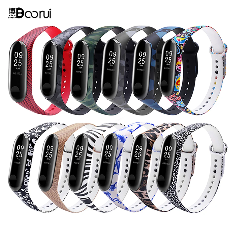 BOORUI новейший браслет correa mi band 3, браслет, разнообразный ремешок на запястье, стиль mi 3, смарт-браслет, аксессуары для часов, ремешки для xiaomi mi 3