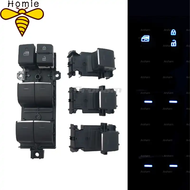 Lighted LED Power Single Window Switch Set for Toyota RAV4 RAV 4 2019