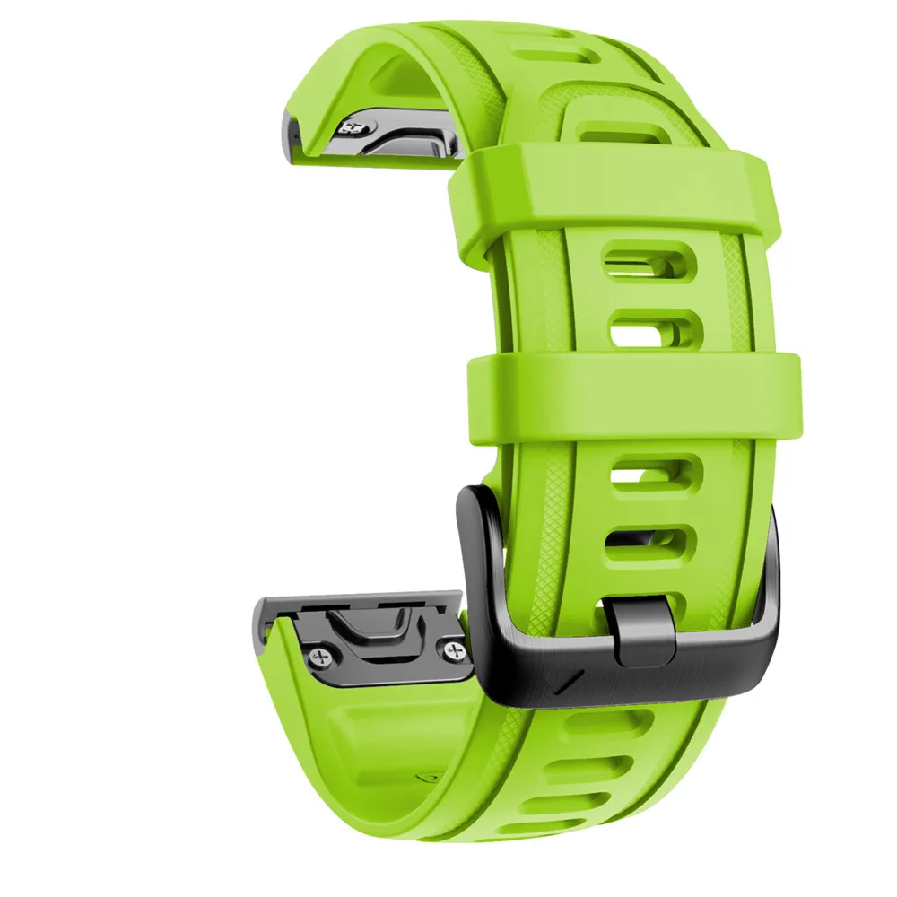 20 мм силиконовый ремешок для часов Garmin Fenix 6 S/6 S PRO 5S/5S plus Смарт-часы замена быстросъемные часы браслет на запястье - Цвет: Зеленый
