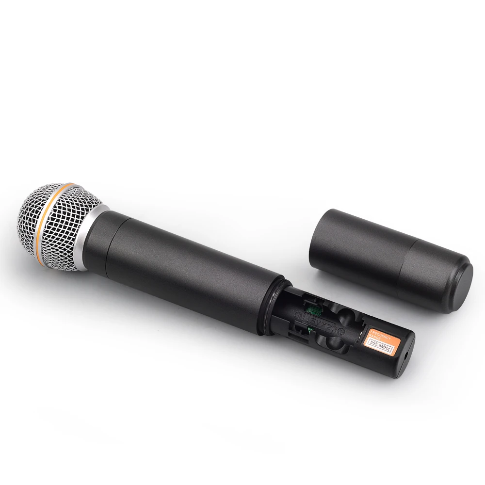 EYK E300 UHF двухканальный 2 металлический ручной передатчик микрофона с функцией