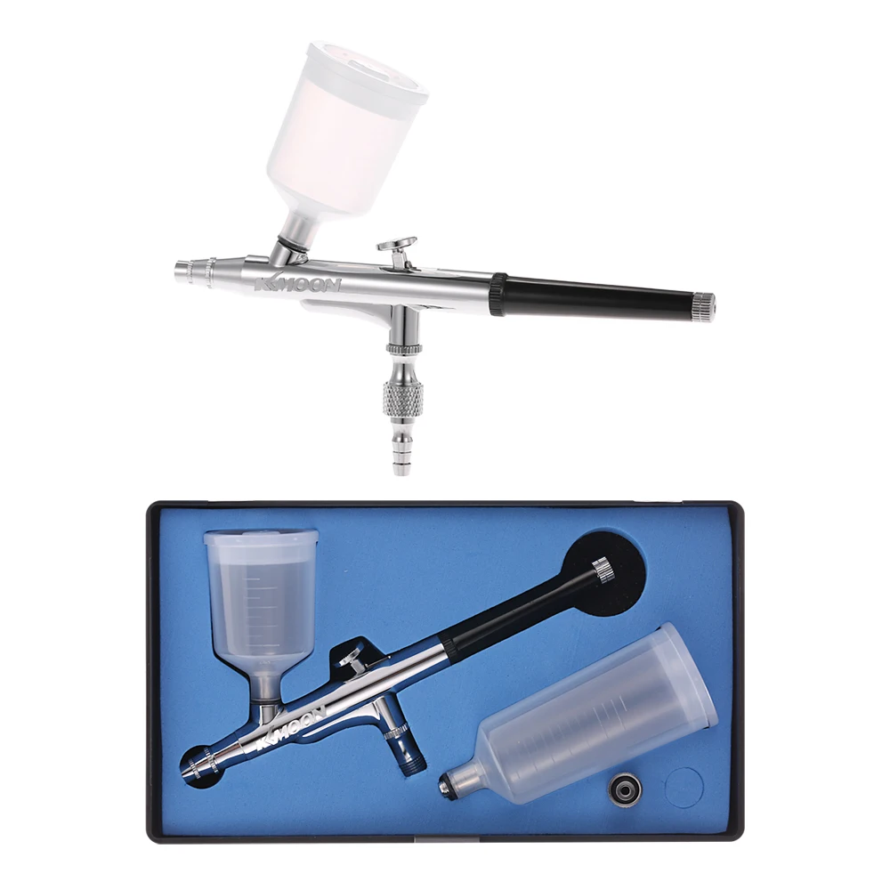 

KKmoon Professional Gravity Feed Double Action Airbrush Cake Decoration Air Brush Tool 0.3mm 20cc 40cc Makeup Tattoo Manicure
