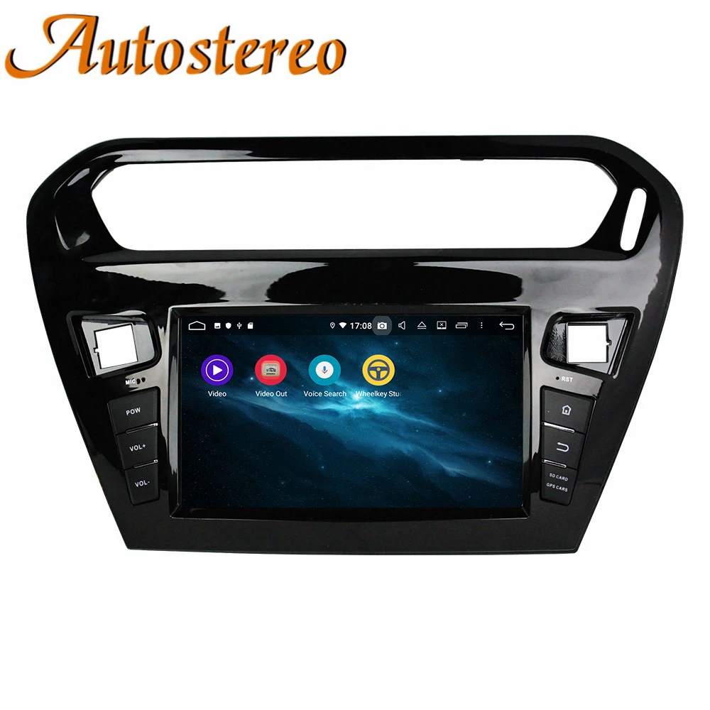 Android 9 0 автомобильный DVD плеер GPS навигационная карта для CITROEN Elysee 2013 2016 PEUGEOT PG 301