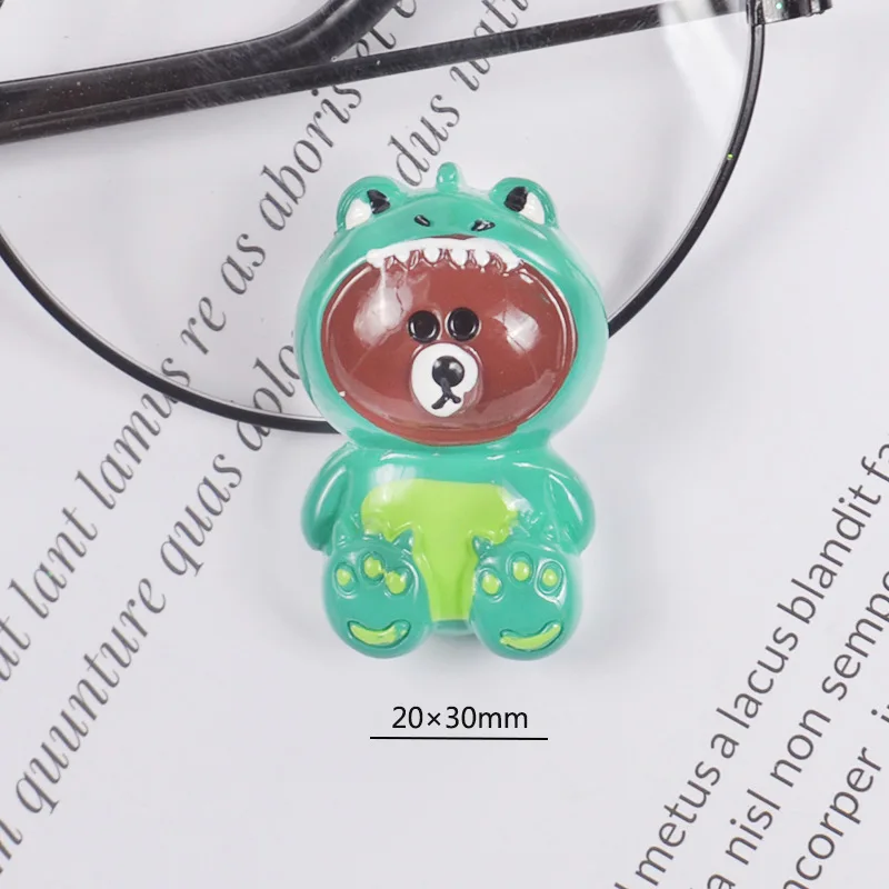 2 Мультяшный медведь Diy Lizun Slime наполнение амулеты принадлежности аксессуары для слизи наполнитель Смола дети полимерный Пластилин подарок - Цвет: 2