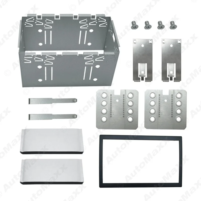 

Vehicular Audio System Double DIN Iron Frame + Modified Surface Frame + Bracket Set Universal Car Audio Electronics Modified Fra
