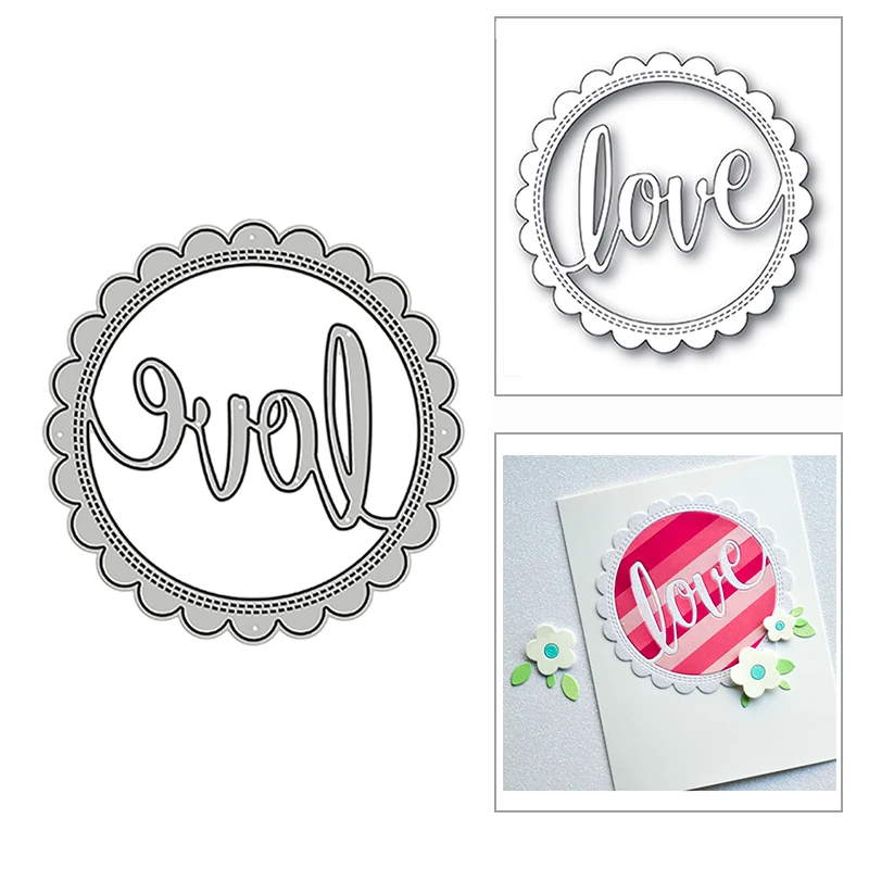 Round Shape Picture Frame New Metal Cutting Dies for Scrapbooking Paper Craft and Card Making Embossing Decor No Stamps Set 2021 | Дом и сад