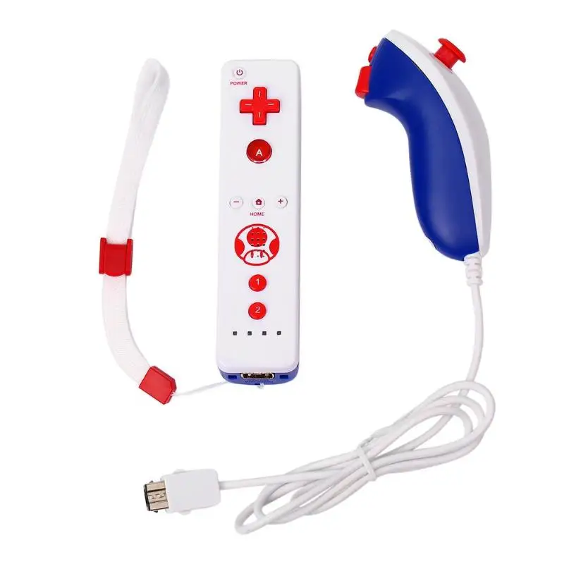 Cena Wbudowany bezprzewodowy kontroler Motion Plus dla nintendo Wii Nunchuck dla nintendo Wii dżojstik do zdalnego sterowania Joyp