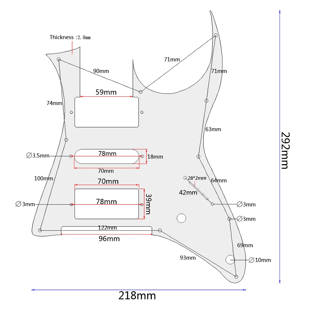 Ibanez rg350 exz exhsh音楽機器アクセサリーアタッチメント用アクリル