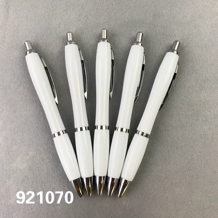 Free Shipping 100pcs/lot Low Price Wholesale Ballpoint Pen Customized Logo Heat Transfer Blank White Pen free shipping 100pcs lot low price wholesale ballpoint pen customized logo heat transfer blank white pen