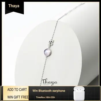 

Thaya Purple Round Shape Bracelet Fashion 925 Sterling Silver Everlasting Love Bracelet for Woman Elegant Jewelry