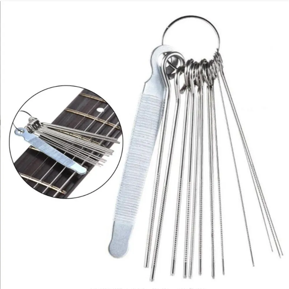 13 Sizes Guitar Nut Slotting File Saw Rods Slot Filing Set Repair